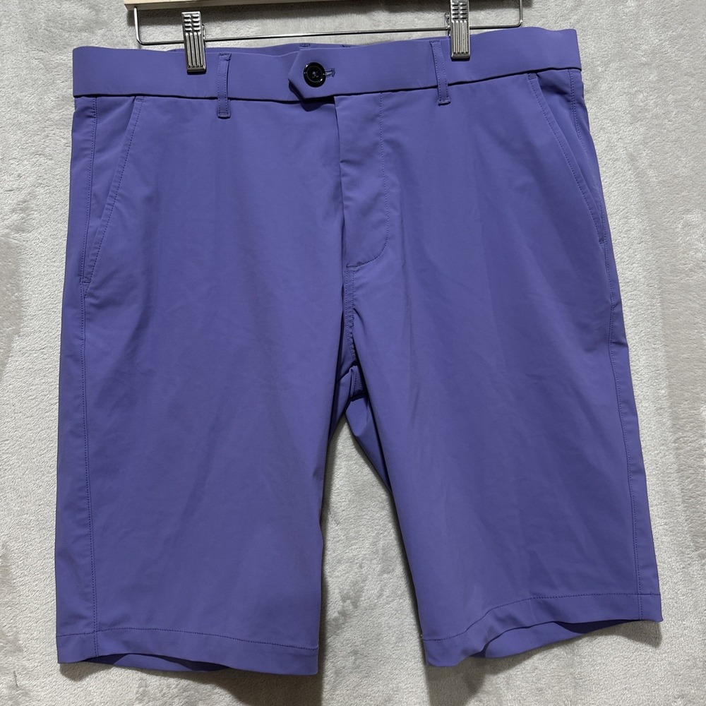 Greyson Montauk Performance Shorts Men's Size 34 Purple Stretch Slash Pocket